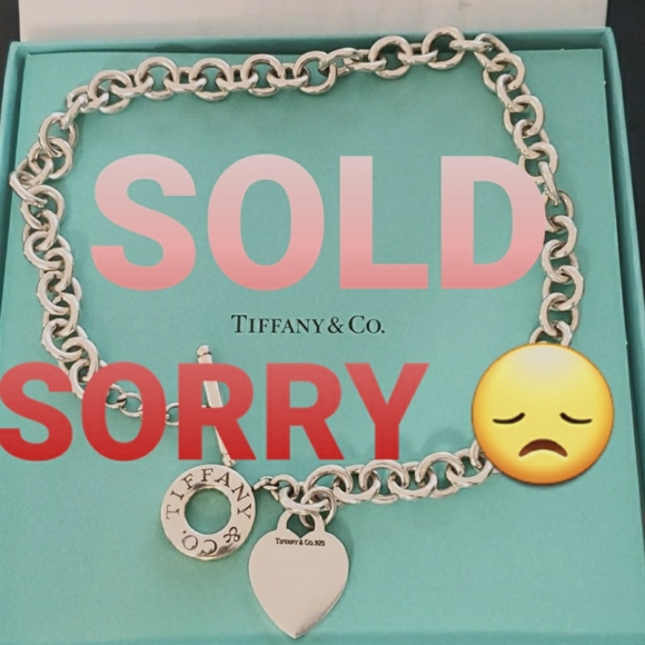 Tiffany & Co. Jewelry - SOLD--Tiffany & Co  Toggle Necklace with Heart Tag